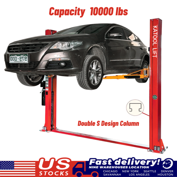 2 Post Car Lift 10 000 lbs By Katool - Image 6