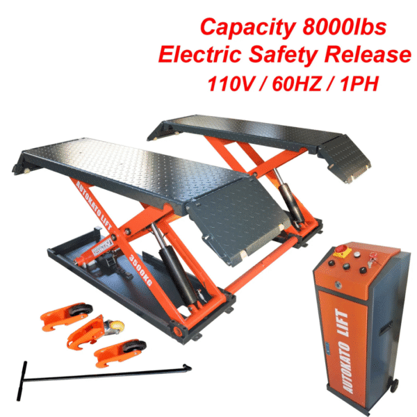 Electric Car Scissor Lift 8000 lbs Mid Rise By Katool