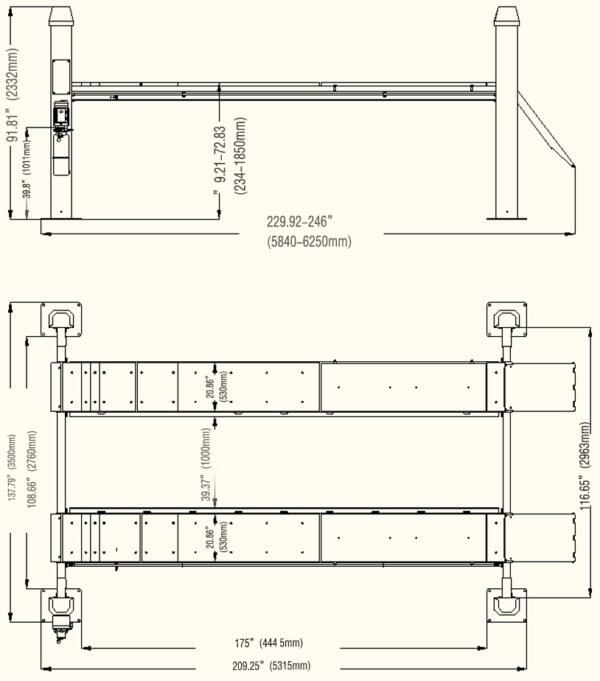 4 Post Alignment Lift 15 000 lbs By Katool - Image 8