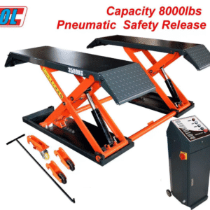 Pneumatic Car Scissor Lift 8 000 lbs Mid-Rise By Katool